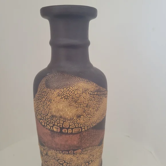 Royal Haeger Vintage Earth Wrap Ceramic Vase 1970's Brutalist Earthy
